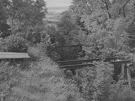 Ballajora Quarry in June 1951, with the 2ft gauge underframe of a tippler wagon in evidence. © Website Collection