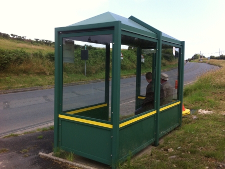 Ballameanagh Waiting Shelter in July 2011.
