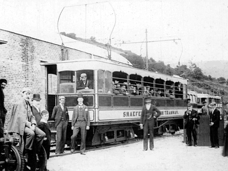 21st of August 1895 at the original Laxey SMR Station, with opening day-proceedings in full swing. © Website Collection