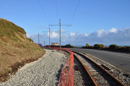 Relaying work continues at Howstrake, 14.11.14 © Andrew Scarffe