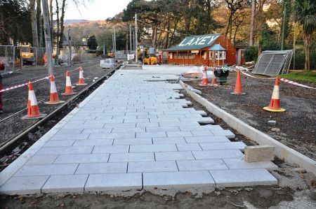 Work undertaken in the station area at Laxey station, 14.02.15