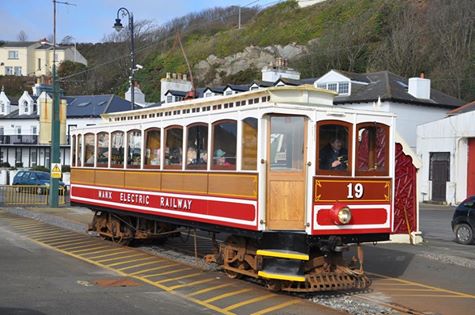 Car No.19 waits to leave Derby Castle with the 09:40 to Ramsey, the first service of the year. © Andrew Scarffe